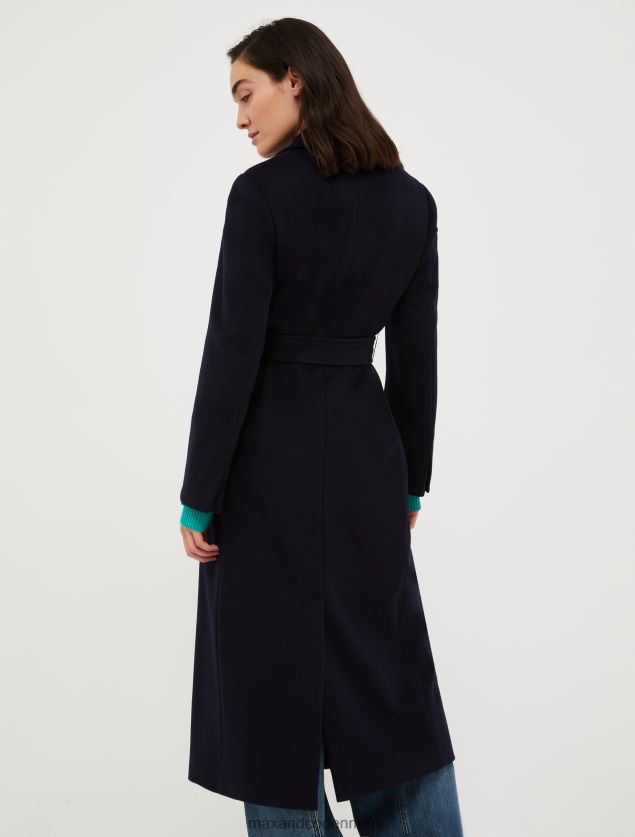 Kvinder uldfrakke med bælte MAX&Co. midnatsblå B2Z2T6839 beklædning