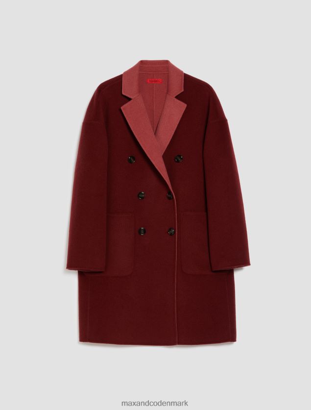 Kvinder vendbar uldfrakke MAX&Co. bordeaux B2Z2T6836 beklædning