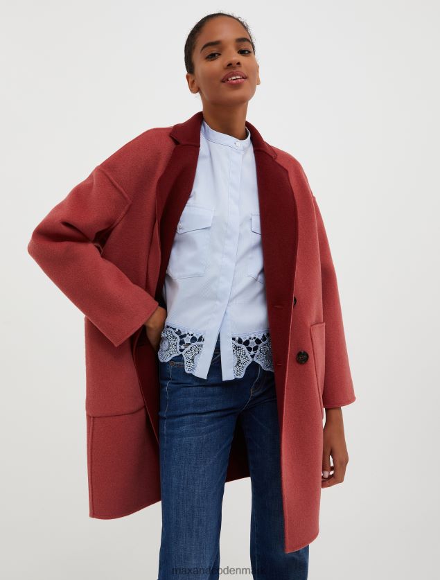 Kvinder vendbar uldfrakke MAX&Co. bordeaux B2Z2T6836 beklædning