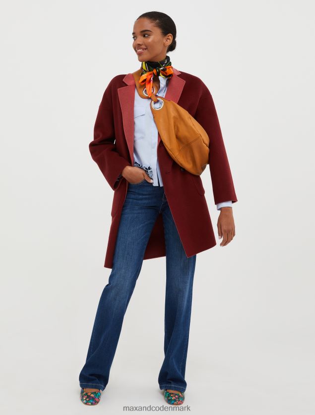 Kvinder vendbar uldfrakke MAX&Co. bordeaux B2Z2T6836 beklædning