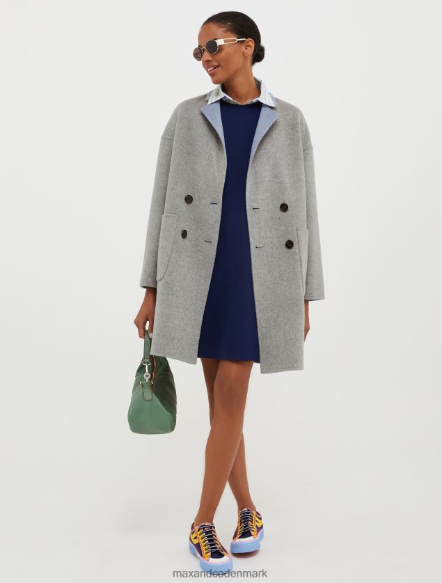 Kvinder vendbar uldfrakke MAX&Co. luftvåben blå B2Z2T6835 beklædning