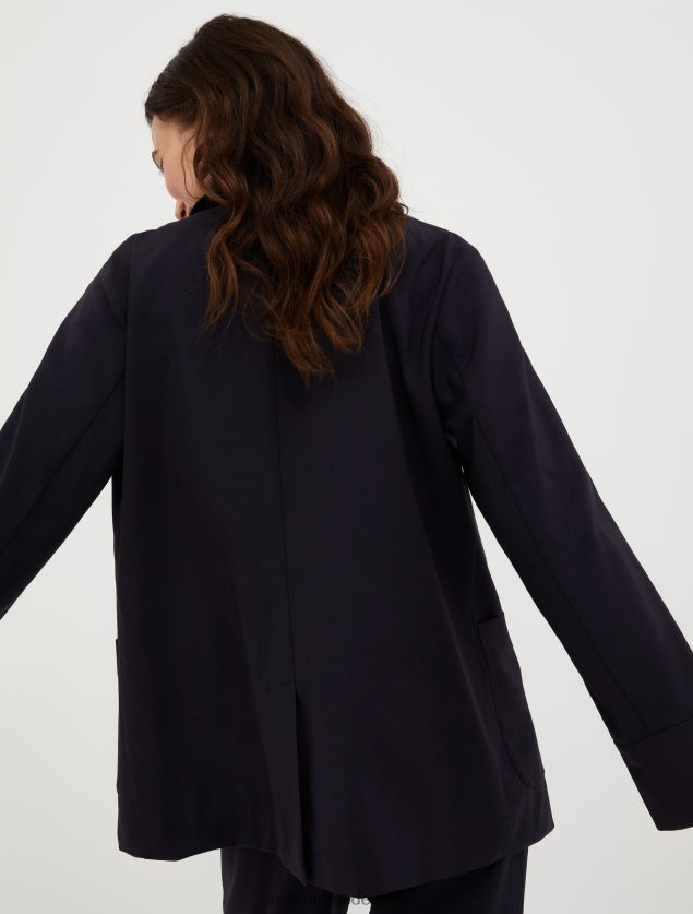 Kvinder blazer i uldblanding MAX&Co. Marine blå B2Z2T6171 beklædning
