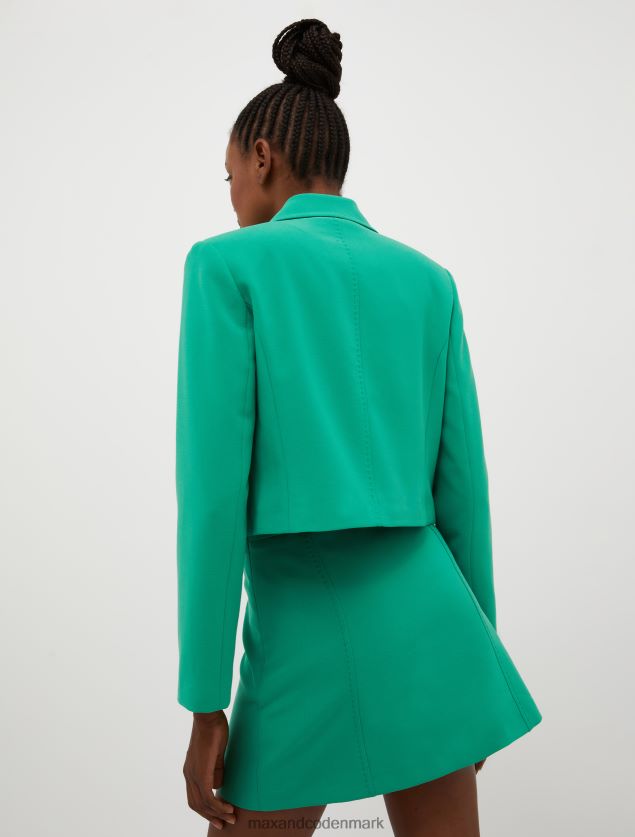 Kvinder dobbelt stof kanvas jakke MAX&Co. Smaragd grøn B2Z2T6267 beklædning