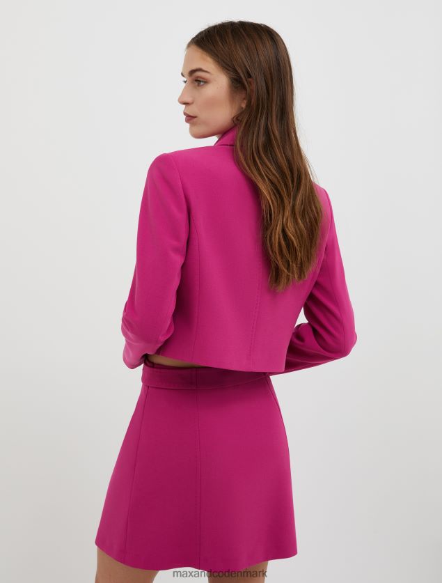 Kvinder dobbelt stof kanvas jakke MAX&Co. fuchsia B2Z2T6266 beklædning