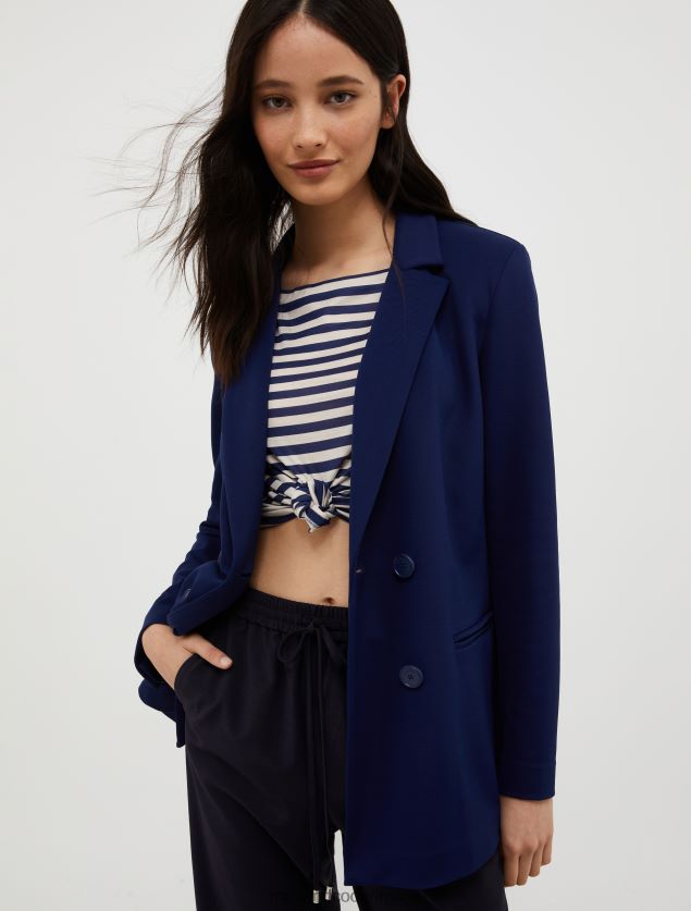 Kvinder dobbeltradet blazer MAX&Co. kina blå B2Z2T6195 beklædning