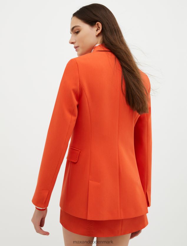 Kvinder dobbeltradet blazer MAX&Co. orange B2Z2T6218 beklædning