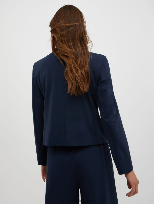 Kvinder dobbeltradet jersey blazer MAX&Co. Marine blå B2Z2T6305 beklædning