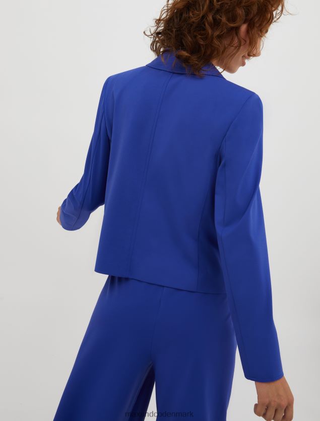 Kvinder dobbeltradet jersey blazer MAX&Co. kornblomst blå B2Z2T6304 beklædning