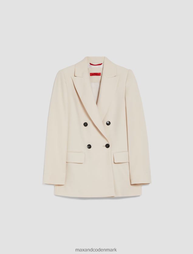 Kvinder dobbeltradet satin blazer MAX&Co. beige B2Z2T6258 beklædning