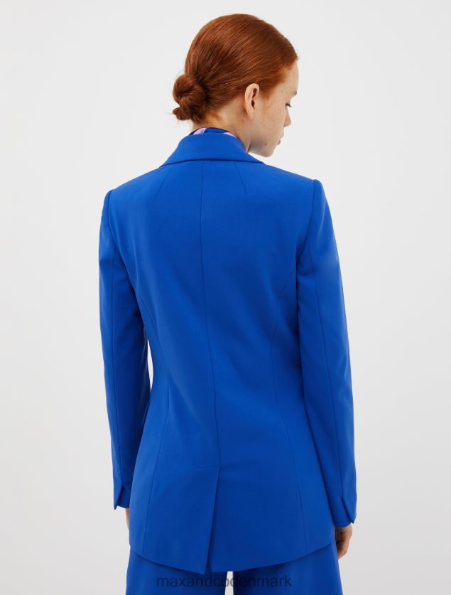 Kvinder dobbeltradet twill blazer MAX&Co. kornblomst blå B2Z2T6302 beklædning