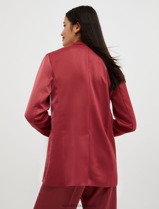 Kvinder envers-satin blazer MAX&Co. bordeaux B2Z2T6206 beklædning