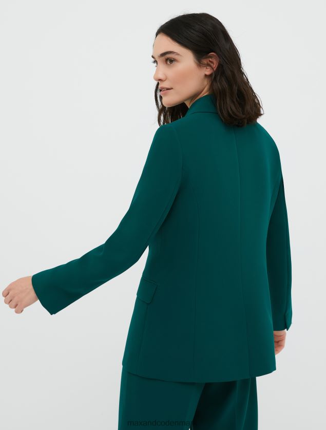 Kvinder envers satin blazer MAX&Co. mørkegrøn B2Z2T6236 beklædning