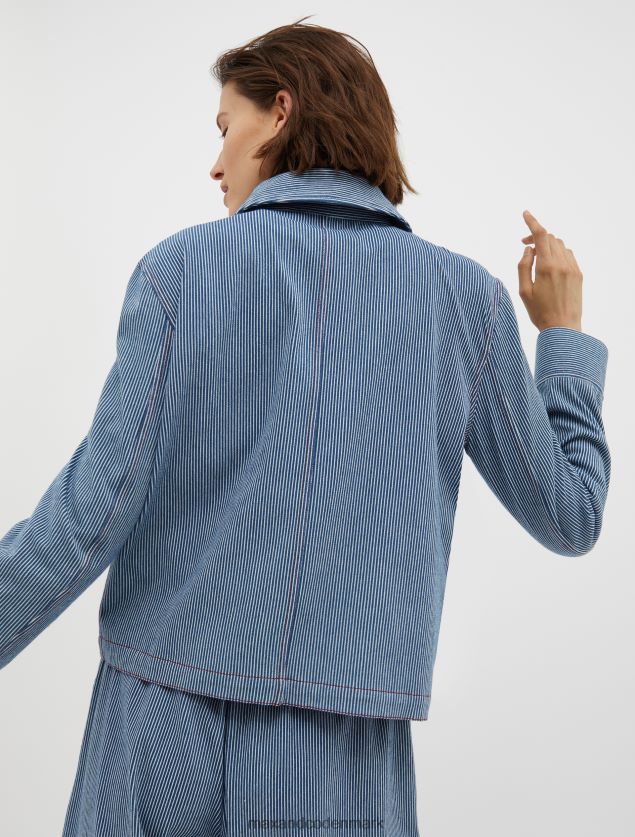 Kvinder jacquard-jersey jakke MAX&Co. Marine blå B2Z2T6283 beklædning