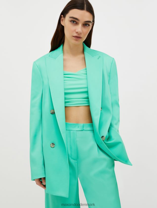 Kvinder kavaleri twill blazer MAX&Co. grøn B2Z2T6211 beklædning