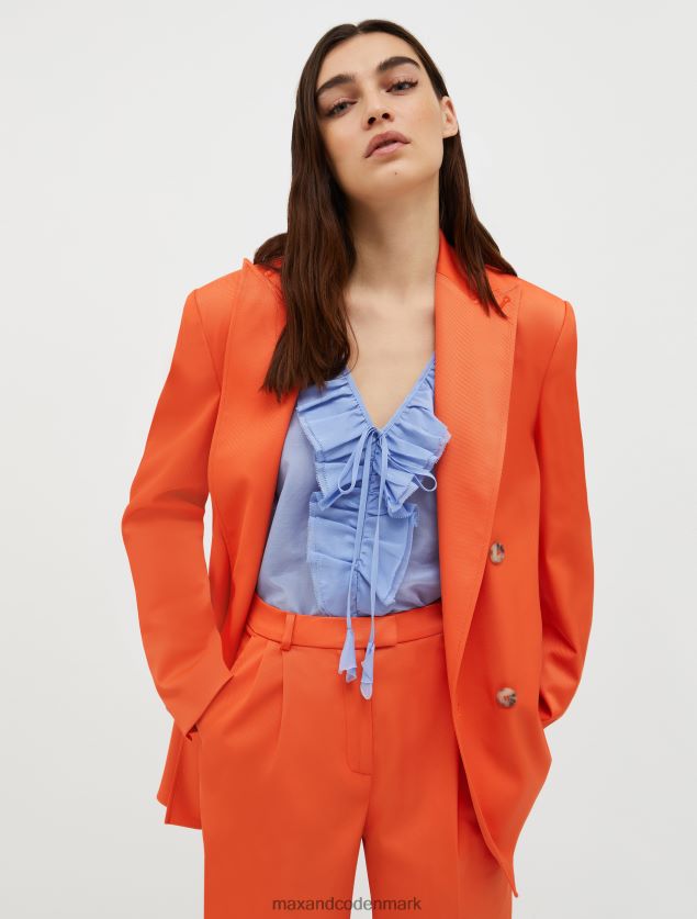 Kvinder kavaleri twill blazer MAX&Co. orange B2Z2T6212 beklædning