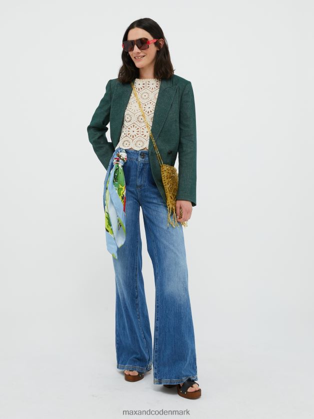 Kvinder langline blazer MAX&Co. Smaragd grøn B2Z2T6898 beklædning