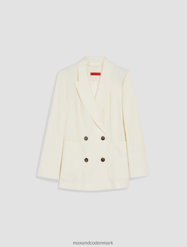 Kvinder langline blazer MAX&Co. elfenben B2Z2T6896 beklædning