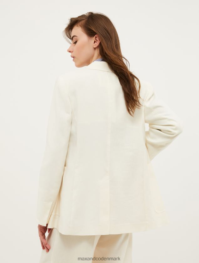 Kvinder langline blazer MAX&Co. elfenben B2Z2T6896 beklædning