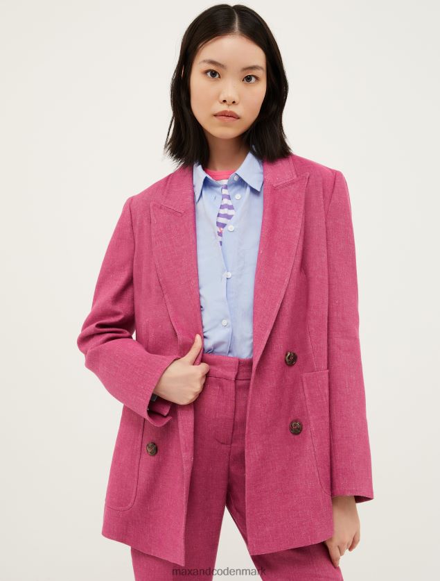 Kvinder langline blazer MAX&Co. gammel rose B2Z2T6895 beklædning