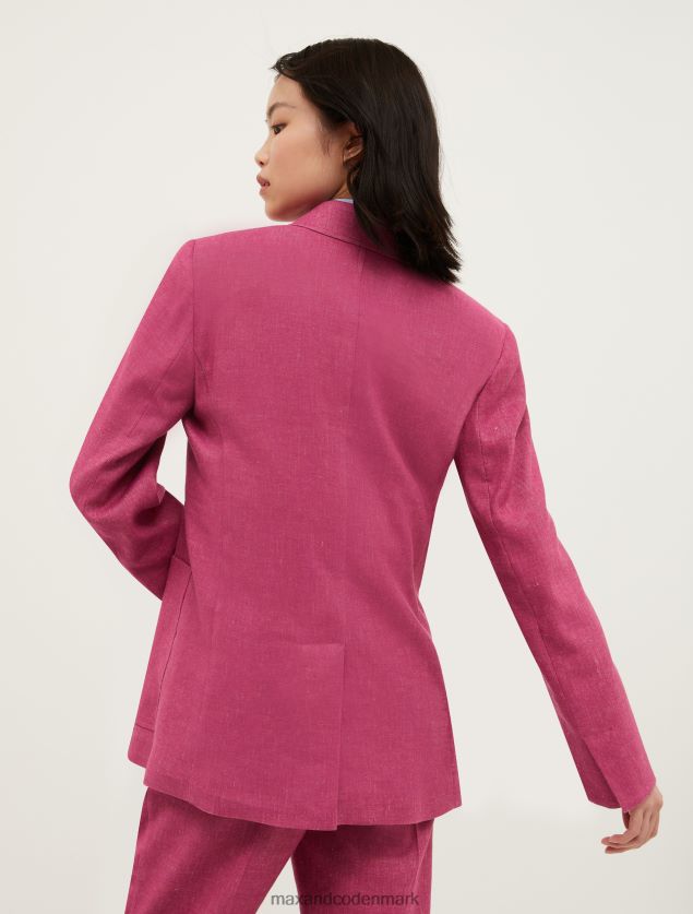 Kvinder langline blazer MAX&Co. gammel rose B2Z2T6895 beklædning