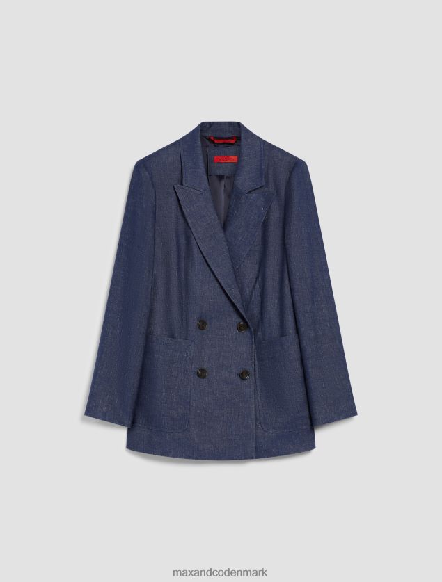 Kvinder langline blazer MAX&Co. luftvåben blå B2Z2T6897 beklædning