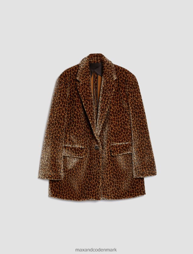 Kvinder oversize blazer i ponyhår MAX&Co. hasselnød B2Z2T6221 beklædning