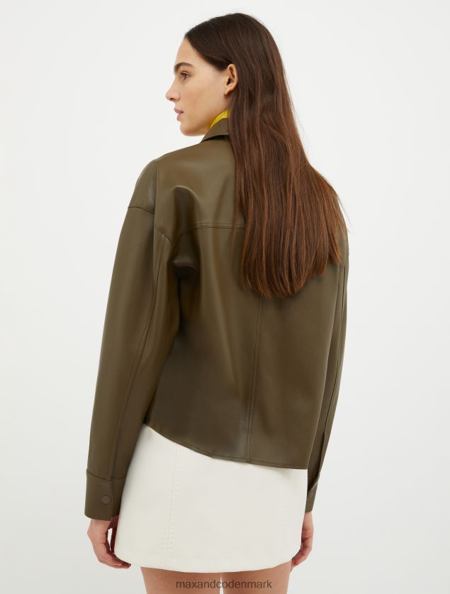 Kvinder overtrøje i coated jersey MAX&Co. Brun B2Z2T6293 beklædning