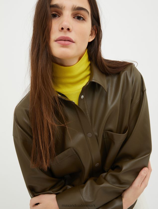 Kvinder overtrøje i coated jersey MAX&Co. Brun B2Z2T6293 beklædning