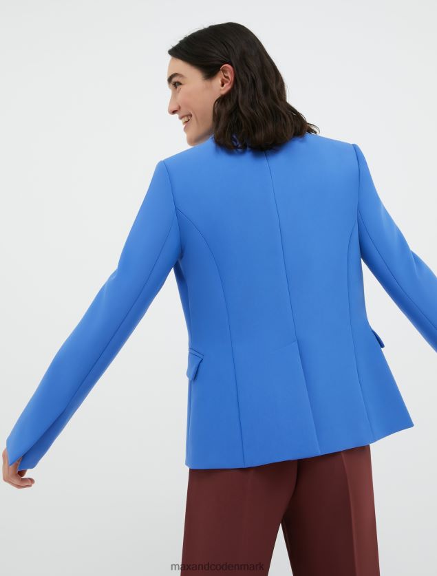 Kvinder slim fit dobbeltradet blazer MAX&Co. Marine blå B2Z2T6200 beklædning