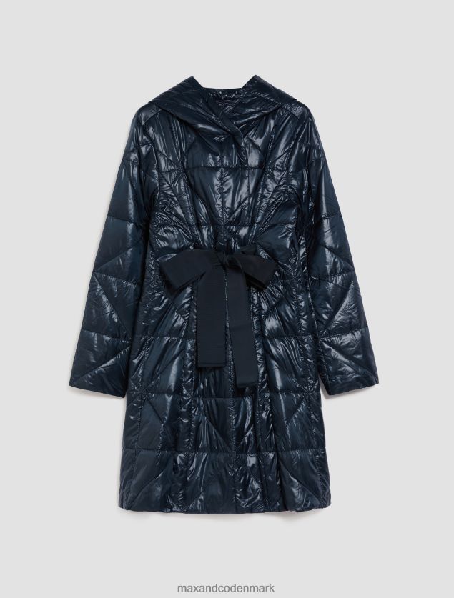 Kvinder quiltet hættefrakke MAX&Co. midnatsblå B2Z2T6926 beklædning