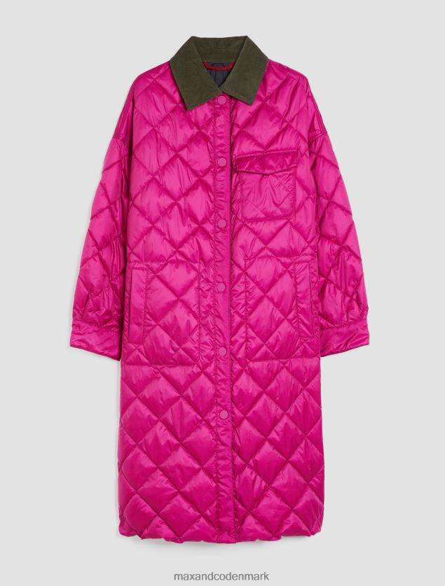 Kvinder vendbar quiltet frakke MAX&Co. blomme B2Z2T6920 beklædning