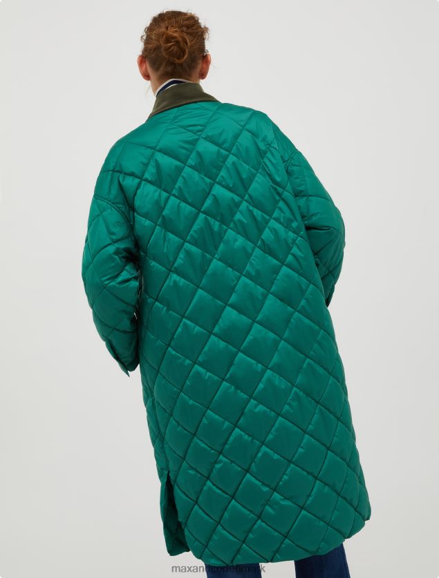 Kvinder vendbar quiltet frakke MAX&Co. mørkegrøn B2Z2T6919 beklædning