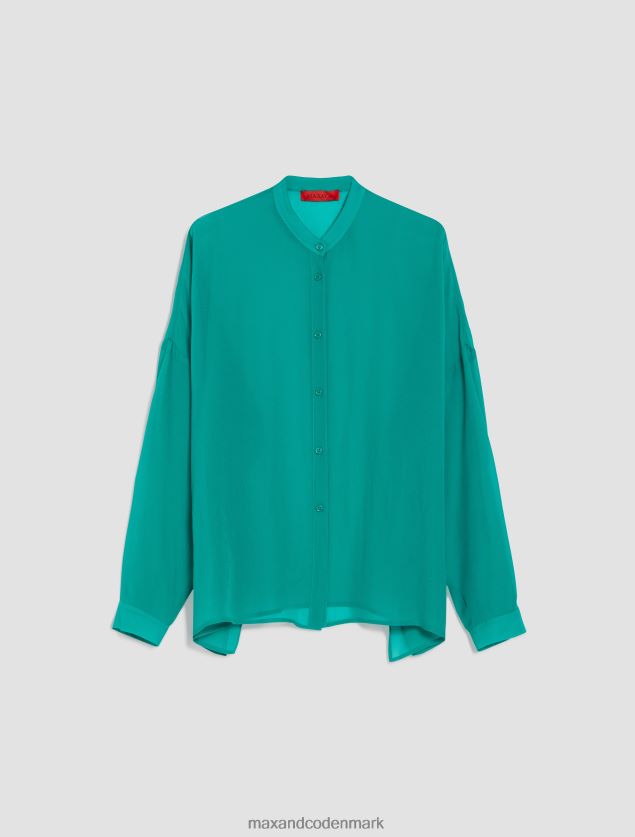 Kvinder georgette skjorte MAX&Co. Smaragd grøn B2Z2T6442 beklædning