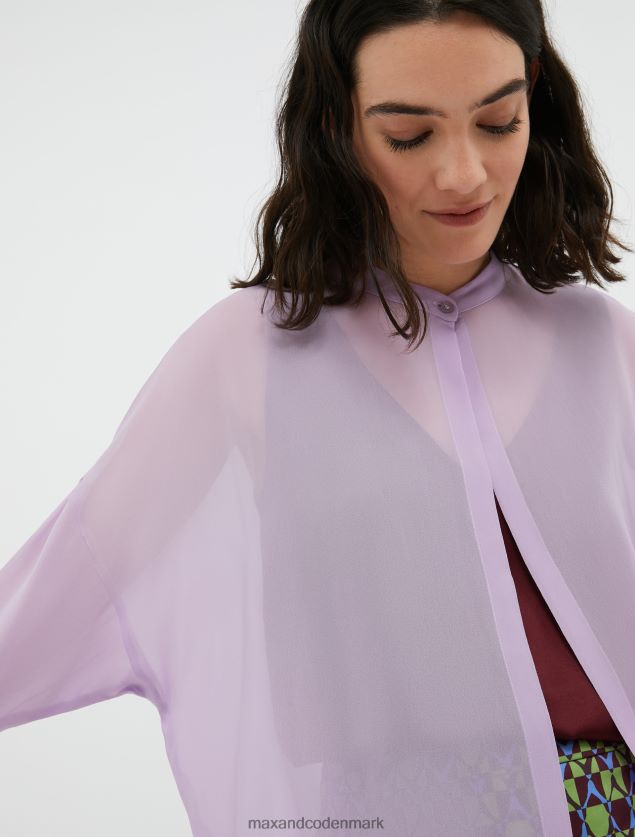 Kvinder georgette skjorte MAX&Co. lilla B2Z2T6448 beklædning