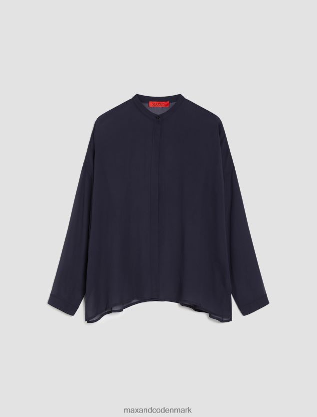 Kvinder georgette skjorte MAX&Co. midnatsblå B2Z2T6447 beklædning