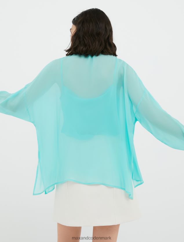 Kvinder georgette skjorte MAX&Co. pastelgrøn B2Z2T6445 beklædning