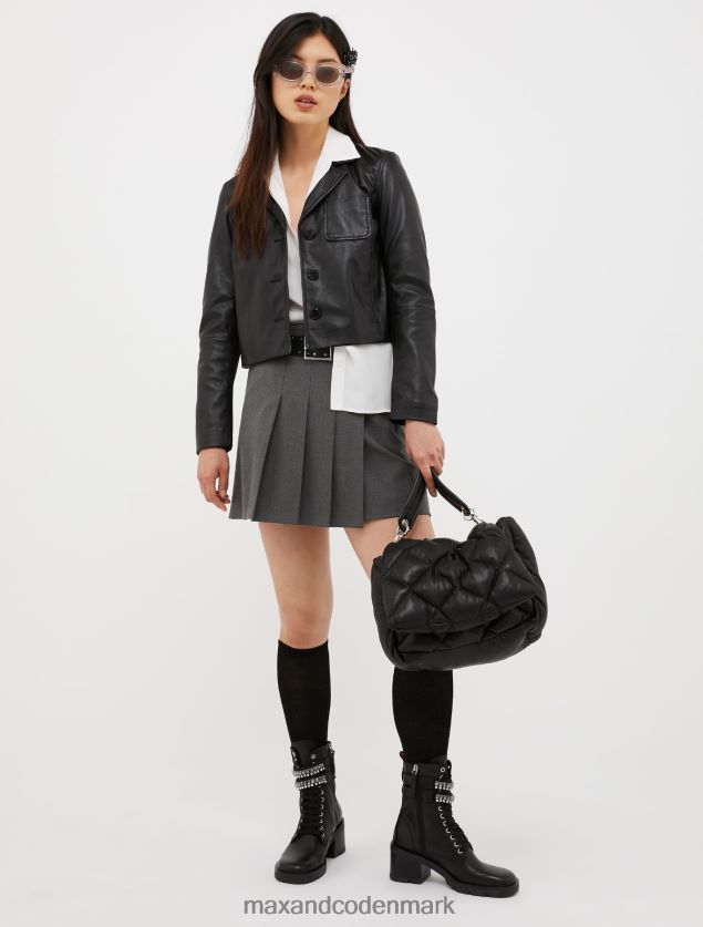 Kvinder silke crepe-de-chine skjorte MAX&Co. elfenben B2Z2T6513 beklædning