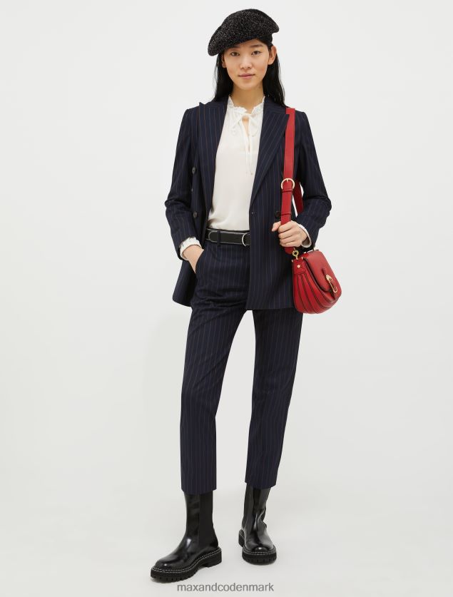 Kvinder silke og jersey bluse MAX&Co. hvid B2Z2T6541 beklædning