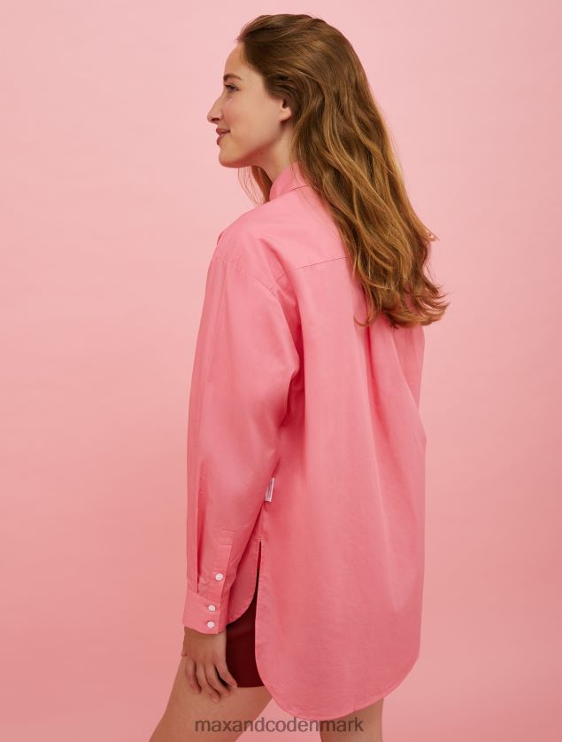 Kvinder tamagotchi bomuldsskjorte med logomærke MAX&Co. lyserød B2Z2T6498 beklædning