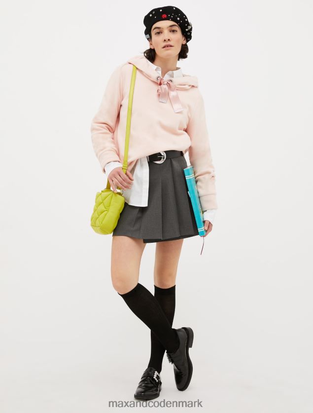 Kvinder hættetrøje i børstet bomuld MAX&Co. hasselnød B2Z2T6655 beklædning