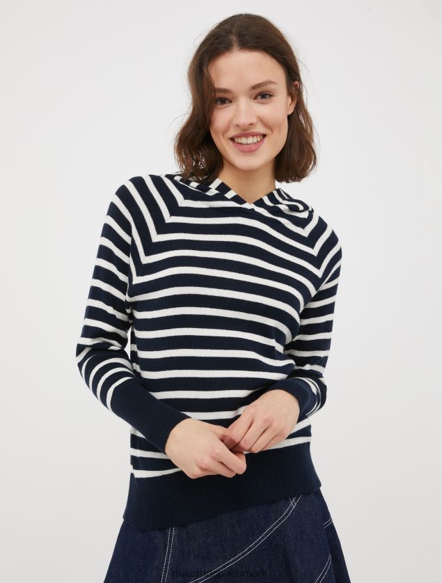 Kvinder hættetrøje i bomuld og kashmir MAX&Co. Marine blå B2Z2T6643 beklædning