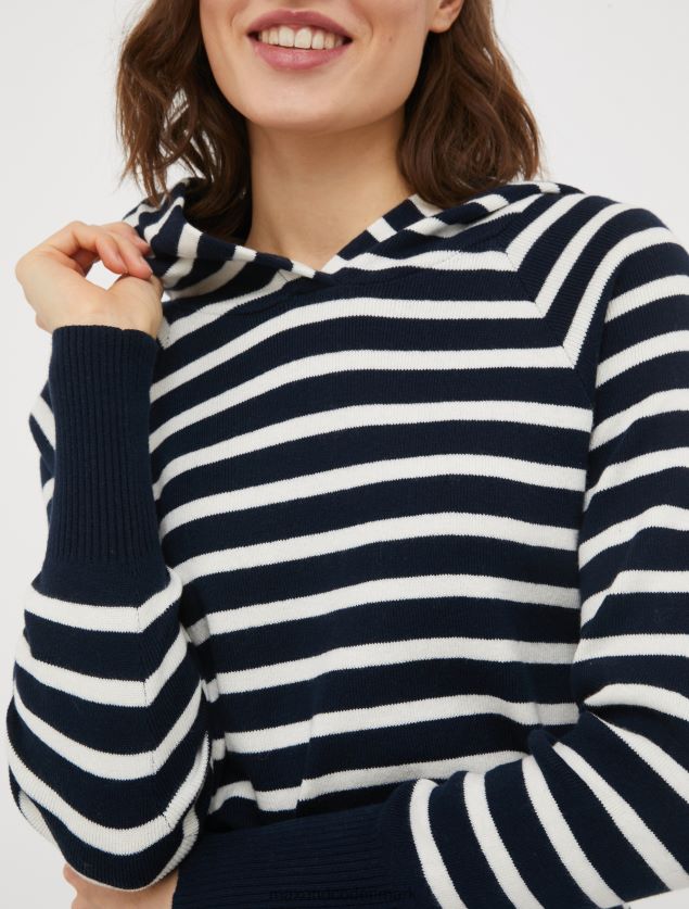 Kvinder hættetrøje i bomuld og kashmir MAX&Co. Marine blå B2Z2T6643 beklædning