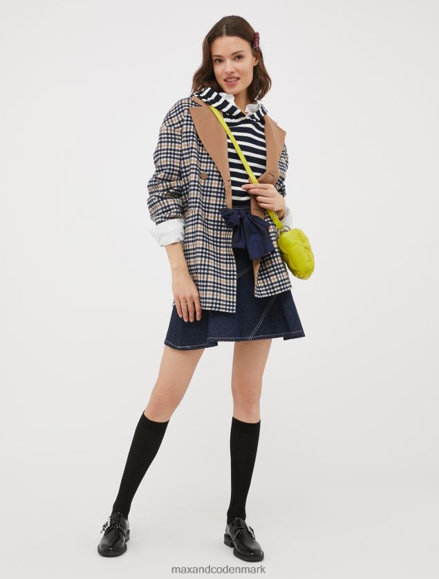 Kvinder hættetrøje i bomuld og kashmir MAX&Co. Marine blå B2Z2T6643 beklædning