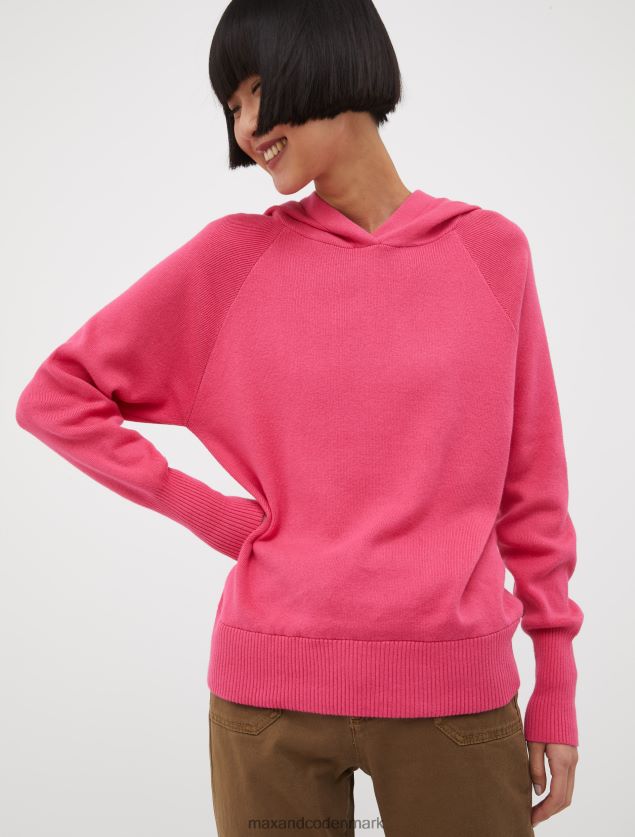 Kvinder hættetrøje i bomuld og kashmir MAX&Co. lyserød B2Z2T6646 beklædning
