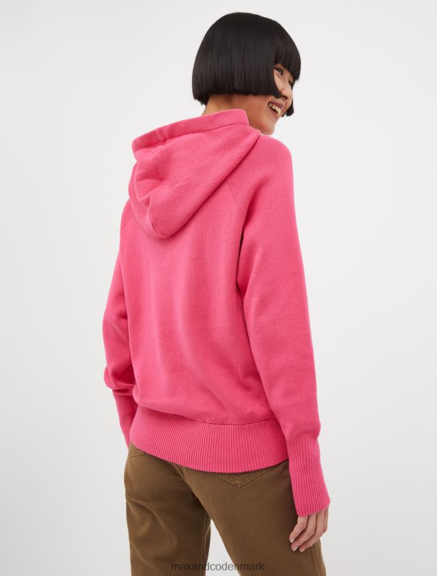 Kvinder hættetrøje i bomuld og kashmir MAX&Co. lyserød B2Z2T6646 beklædning