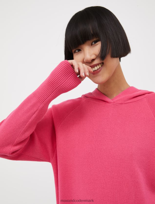 Kvinder hættetrøje i bomuld og kashmir MAX&Co. lyserød B2Z2T6646 beklædning