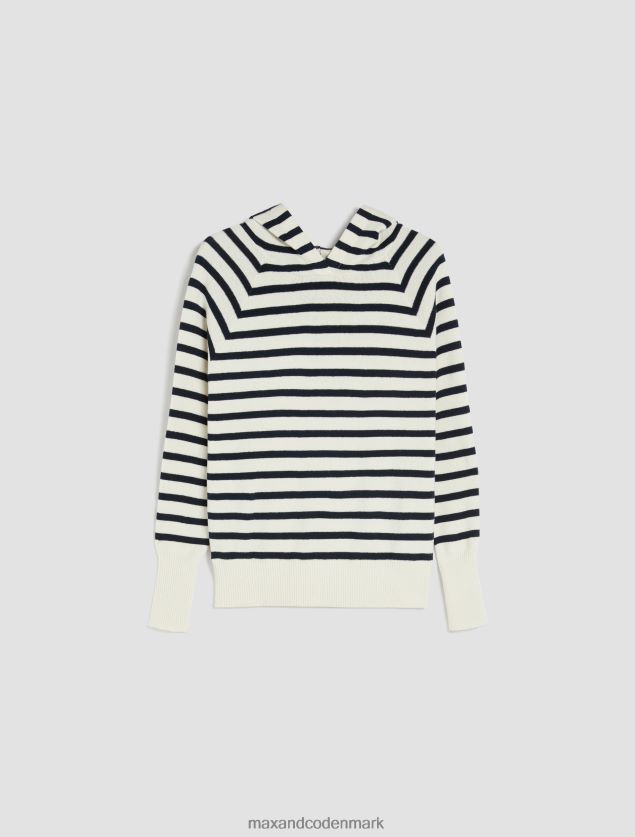 Kvinder hættetrøje i bomuld og kashmir MAX&Co. optik hvid B2Z2T6642 beklædning