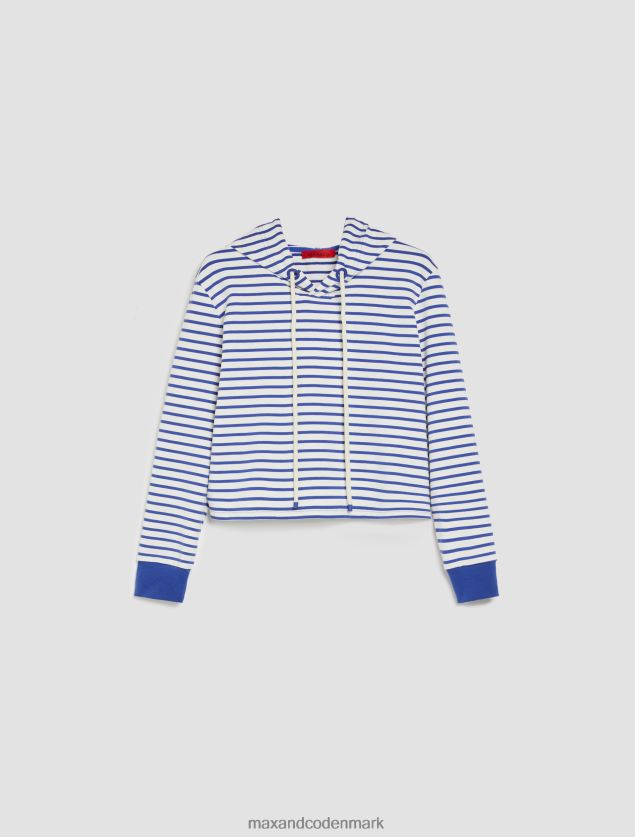 Kvinder mariner sweatshirt med hætte MAX&Co. kornblomst blå B2Z2T6618 beklædning