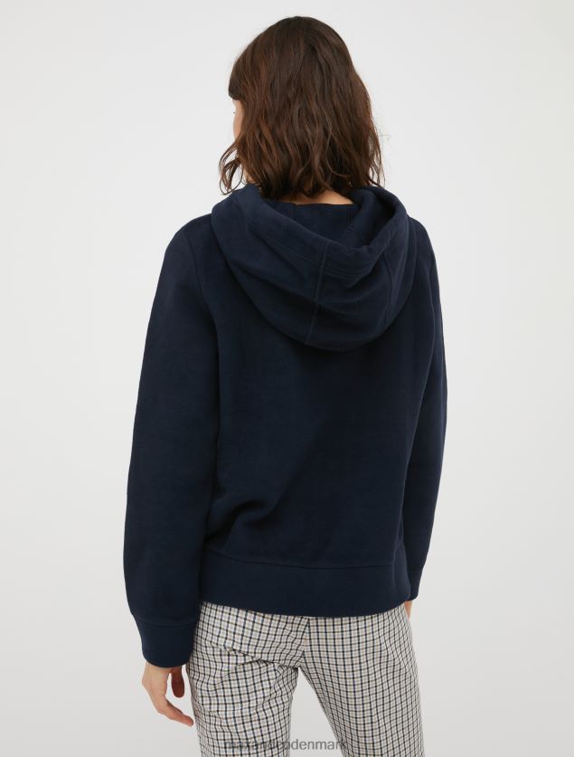 Kvinder monogram hættetrøje MAX&Co. midnatsblå B2Z2T6635 beklædning
