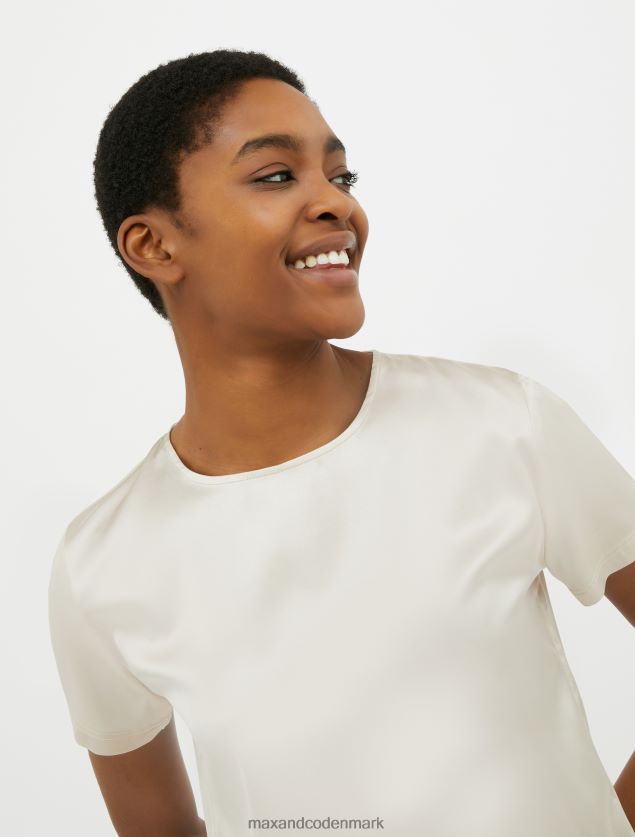 Kvinder silke satin bluse MAX&Co. snor B2Z2T6631 beklædning